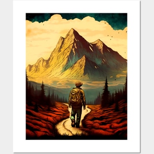 Hiking Wanderlust in the Wilderness: Not All Who Wander are Lost - J.R.R. Tolkien Posters and Art